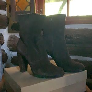 Brown Suede Bootie